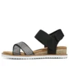 Desert Kiss Cross Strap Casual Sandal ”Brown Black”