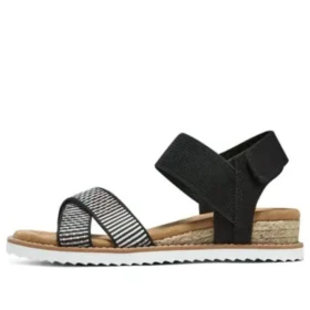 Desert Kiss Cross Strap Casual Sandal ”Brown Black”