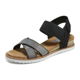 Desert Kiss Cross Strap Casual Sandal ”Brown Black”