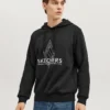 Diamond Series Letter Hoodie ”Svart Vit”