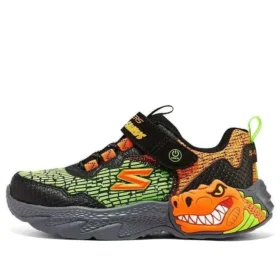 Dino-Lights Sneakers ”Grön Orange Svart”