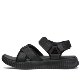 Elite Flex Velcro Sports svarta sandaler