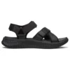 Elite Flex Velcro Sports svarta sandaler