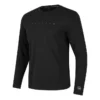 Enfärgad casual långärmad sport-T-shirt ”Black”