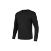 Enfärgad casual långärmad sport-T-shirt ”Black”