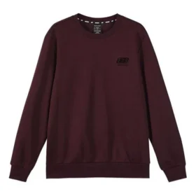 Enfärgad, lös stickad tröja ”Burgundy Black”