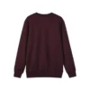 Enfärgad, lös stickad tröja ”Burgundy Black”