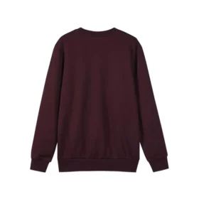 Enfärgad, lös stickad tröja ”Burgundy Black”