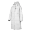 Enkel lång dunjacka ”White”