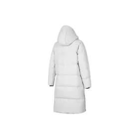 Enkel lång dunjacka ”White”