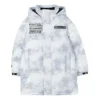 Enkel vävd dunjacka ”White Black”
