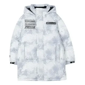Enkel vävd dunjacka ”White Black”