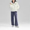 FASHION Dunjacka med bokstavstryck ”White”