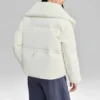 FASHION Dunjacka med bokstavstryck ”White”