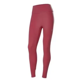 Fitnessleggings i stickat med bokstavstryck ”Burgundy”