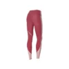 Fitnessleggings i stickat med bokstavstryck ”Burgundy”