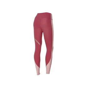 Fitnessleggings i stickat med bokstavstryck ”Burgundy”