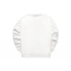 Fleece-tröja med rund hals och logotyp ”White Red Blue”