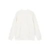 Flower Graphic Crew Sweater ”Blue White Grey”