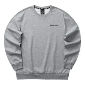 Färgglad Casual-serie Graphic Crew-tröja ”Grey Black”