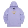 Färgglad casual-serie med bokstavstryck, huvtröja ”Purple Yellow”