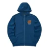 Färgglad casual-serie med dragkedja och huva ”Blue Orange”
