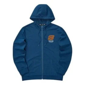 Färgglad casual-serie med dragkedja och huva ”Blue Orange”