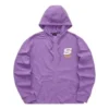 Färgglad casual-serie med dragkedja och huva ”Purple White”