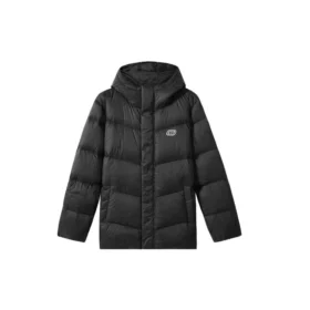 Färgglad casual-serie med enfärgad logotyp, dunjacka med huva ”Multi-Color”