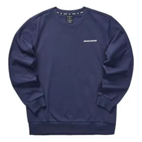 Färgglad casual-serie med grafisk crew-tröja ”Navy White”