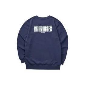 Färgglad casual-serie med grafisk crew-tröja ”Navy White”