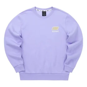 Färgglad casual-serie, märkeströja ”Lila-gul”