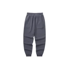 Färgglada casual-byxor i stickat med dragsko ”Grey”