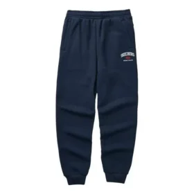 Färgglada casualbyxor med fleecefoder ”Navy”