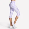 GO FLEX Capri-byxor med hög midja och tryck GO FLEX Capri-byxor med hög midja och tryck