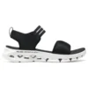 Go Glide-Step Flex Sandal ”Black White”