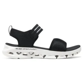 Go Glide-Step Flex Sandal ”Black White”