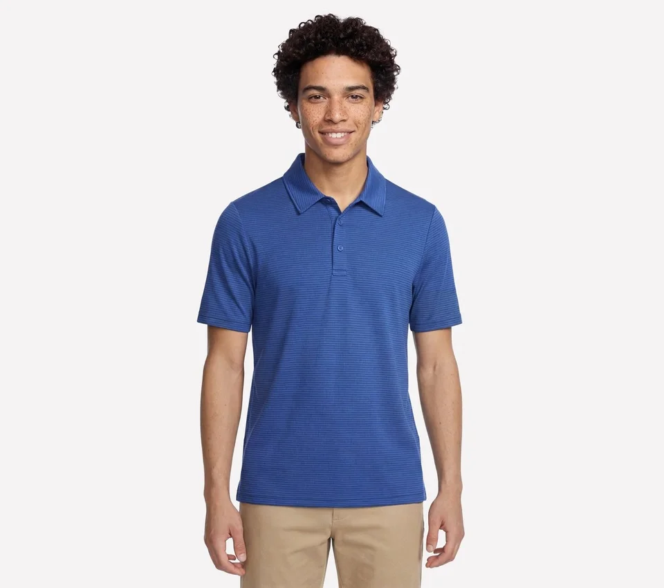 GO GOLF GO DRI All Day Stripe Polo GO GOLF GO DRI All Day Stripe Polo