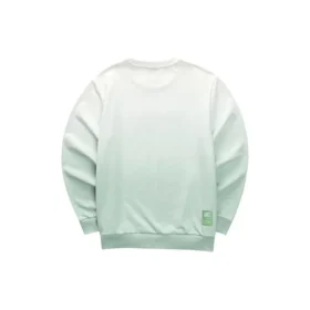 Gradient Letter Crew-tröja ”Green White”