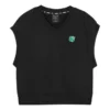 Grafisk casual ärmlös T-shirt ”Svart”