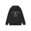 Grafisk hoodie ”Blue Black White”