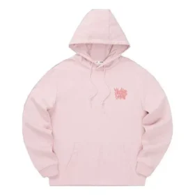 Grafisk hoodie ”Pink”