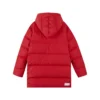 Grafisk lång dunjacka ”Red”