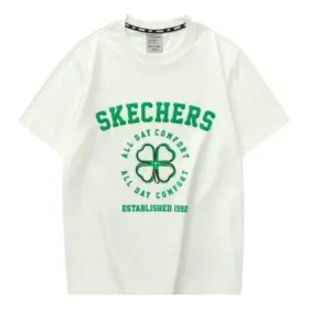 Grafisk T-shirt med korta ärmar ”White Green”