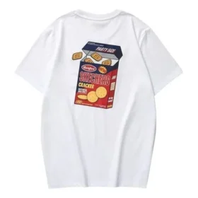 Grafisk T-shirt ”White Black Red”