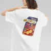 Grafisk T-shirt ”White Black Red”