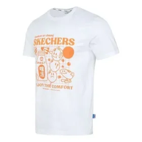 Grafisk T-shirt ”White Orange”