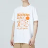 Grafisk T-shirt ”White Orange”
