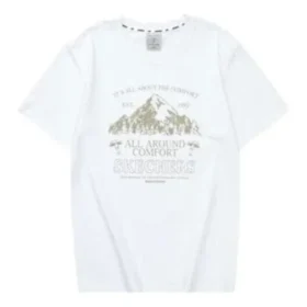 Grafisk T-shirt ”White Tan”