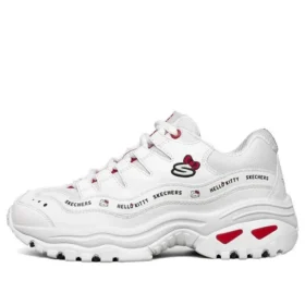 Hello Kitty x Skechers låga vita